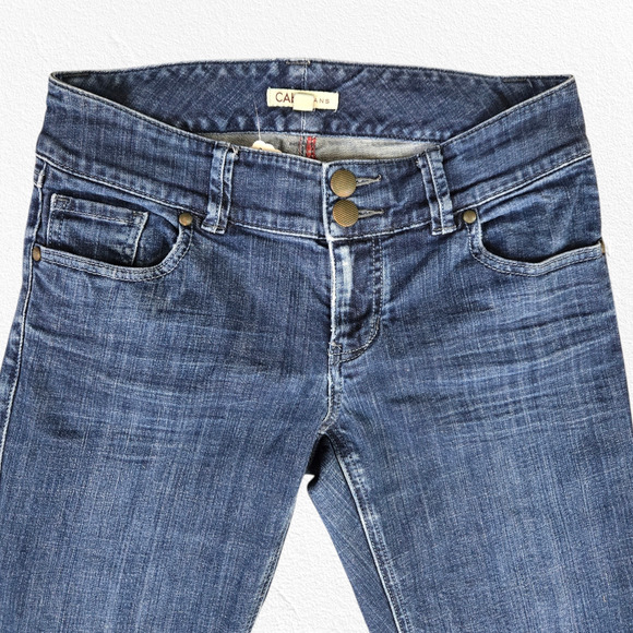 Y2K Vintage CAbi Dark Wash Low Rise Straight Leg Lou Lou Style 201 Jeans Size 4 - Picture 3 of 8